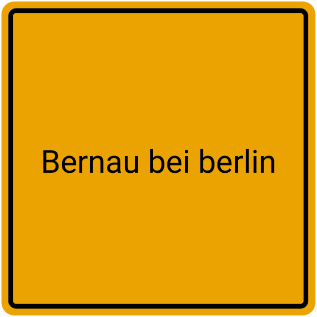 Meldebestätigung Bernau bei Berlin